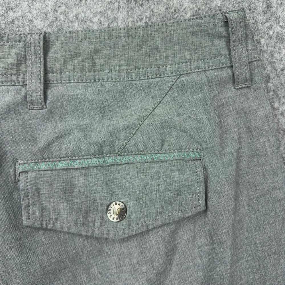 Linksoul Golf Shorts Mens 34 Gray Boardwalker Performance Stretch Hiking Casual‎